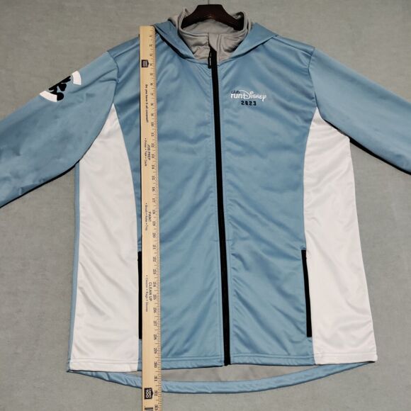 Club‎ RunDisney Member Jacket 2023 Adult XL Full Zip Hooded Zip Pockets Blue - Picture 12 of 16
